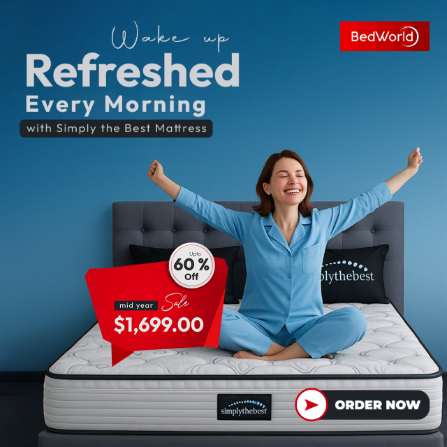 Experience the ultimate comfort and support with the Simply the Best Mattress, now available at Bedworld Online. Designed to help you wake up refreshed every morning, this premium mattress combines advanced sleep technology with luxurious comfort for a p